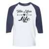 Heavy Cotton Three-Quarter Raglan Sleeve Baseball T-Shirt Thumbnail