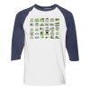 Heavy Cotton Three-Quarter Raglan Sleeve Baseball T-Shirt Thumbnail