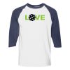 Heavy Cotton Three-Quarter Raglan Sleeve Baseball T-Shirt Thumbnail