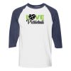 Heavy Cotton Three-Quarter Raglan Sleeve Baseball T-Shirt Thumbnail